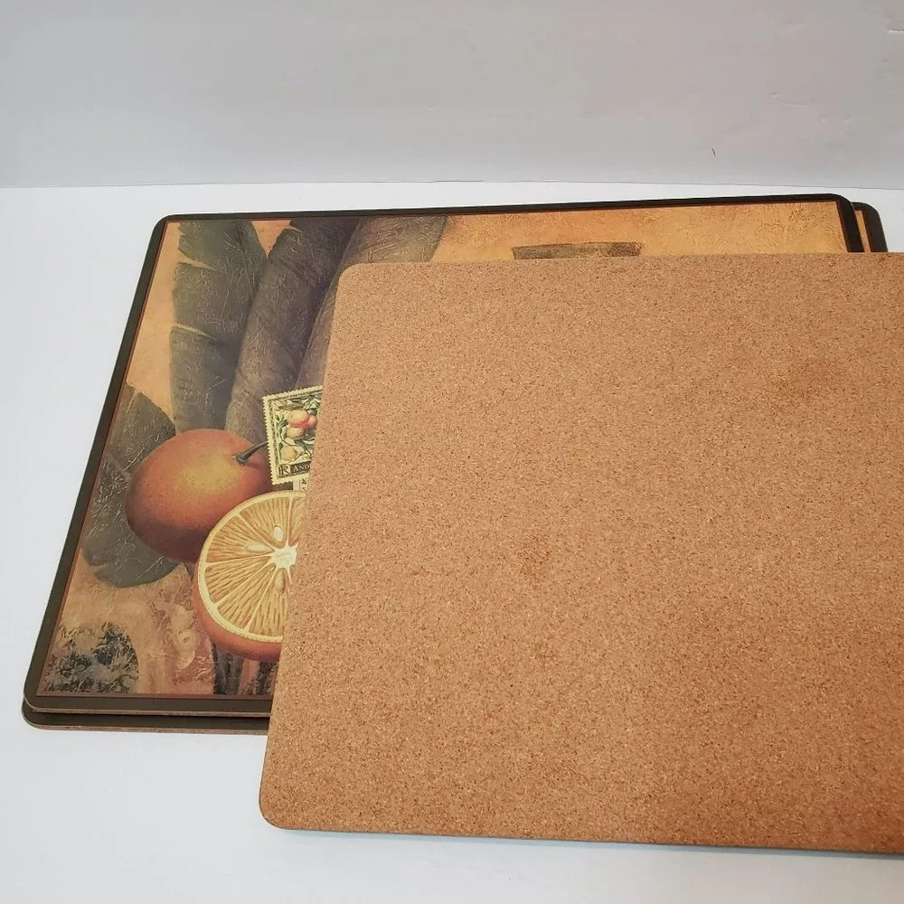 Vintage Pimpernel Placemats, Set of 4, Hard Cork Still Life Pamela Gladding